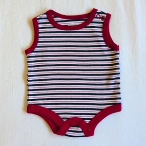 garanimals newborn vintage inspired striped sleeveless bodysuit diaper shirt